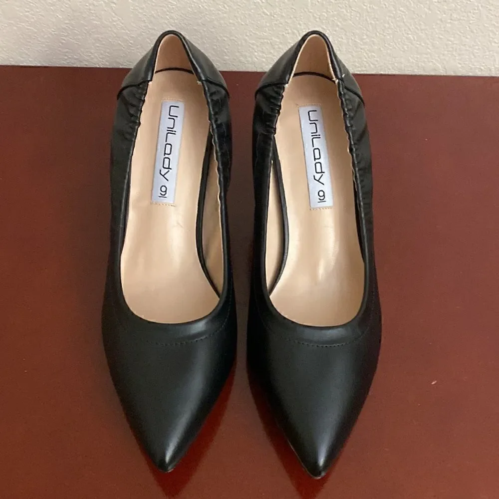 👠👠UNILADY BLACK HIGH HEELS